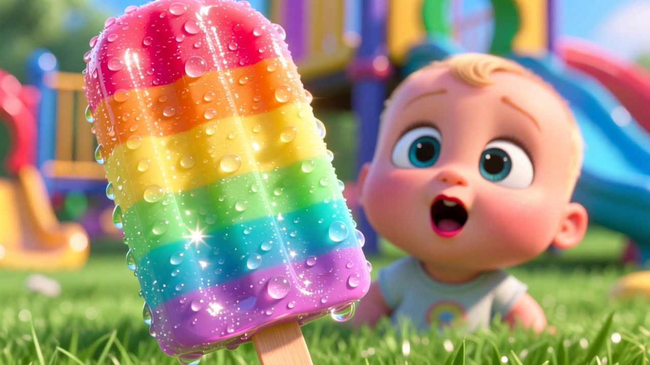 Rainbow Popsicle Song | Fun Kids Song | Colorful Treat Rhyme