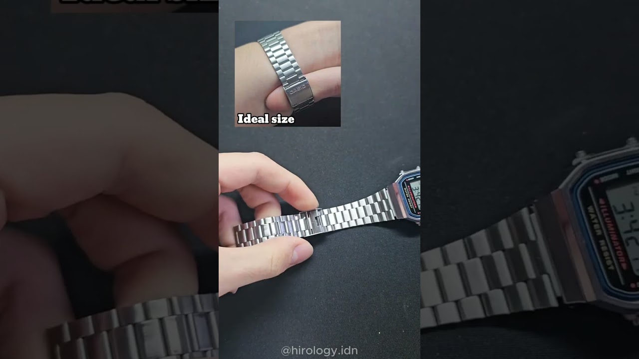 Casio A168 bracelet adjustment❗