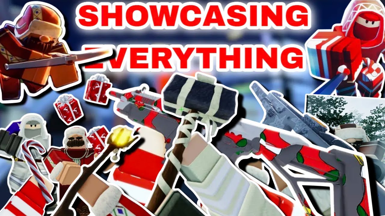 SHOWCASING EVERYTHING FROM THE 2025 CHRISTMAS CALENDAR EVENT IN ROBLOX ARSENAL!