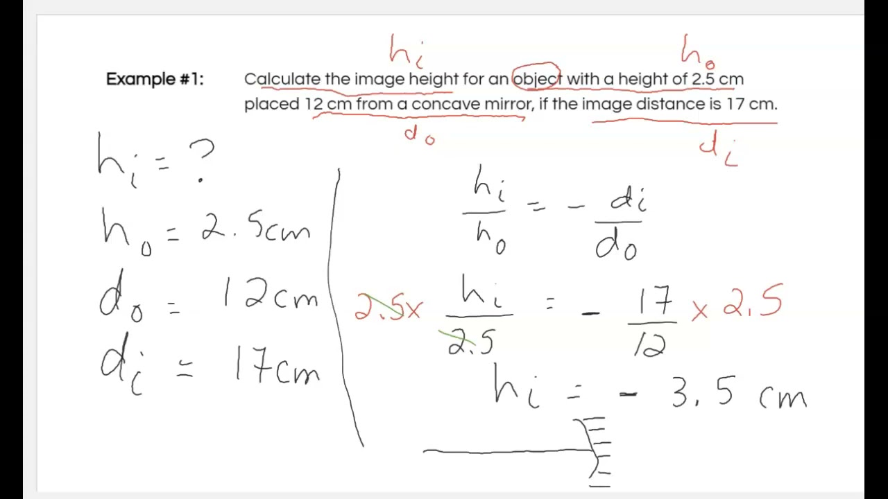 Magnification Equation Problems