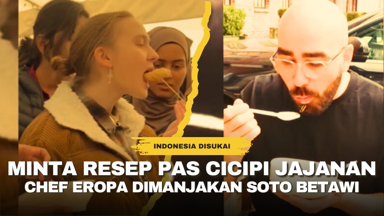 AWALNYA BIASA SAJA PAS DICICIPI MALAH MINTA RESEPNYA, JAJANAN INDONESIA DISUKAI WARGA EROPA