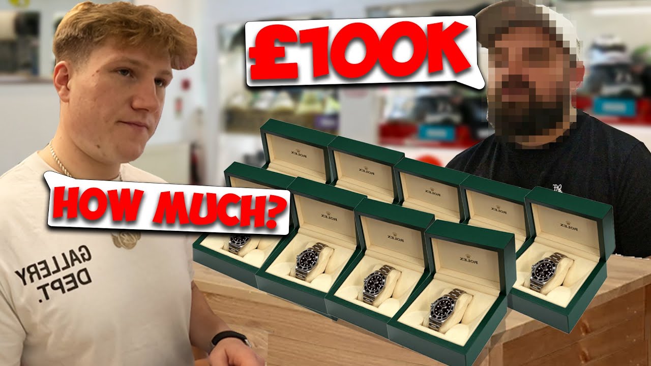 RICH Customer Sells HUGE ROLEX COLLECTION...
