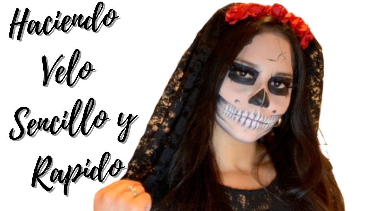 TE MUESTRO COMO HICE MI VELO PARA HALLOWEEN / FACIL SENCILLO Y CON POCOS MATERIALES