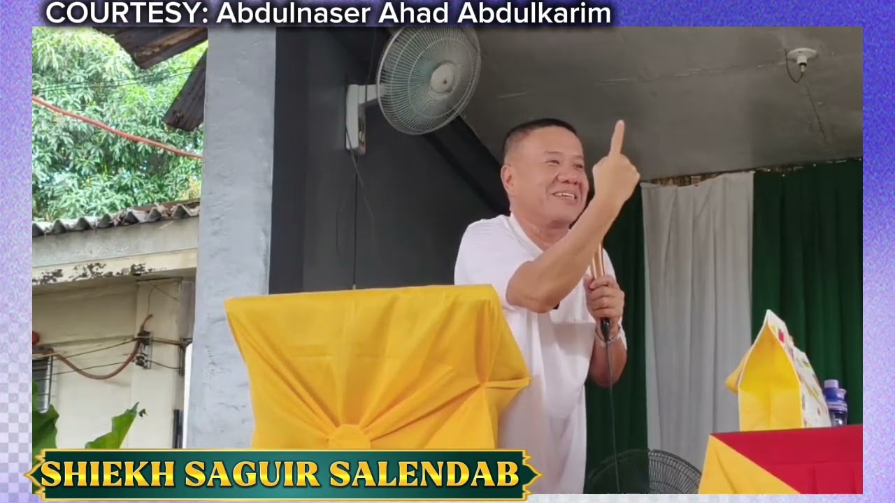SHIEKH SAGUIR SALENDAB | RAMADHAN IFTAR AND ISLAMIC SYMPOSIUM | SDC COTABATO CITY 