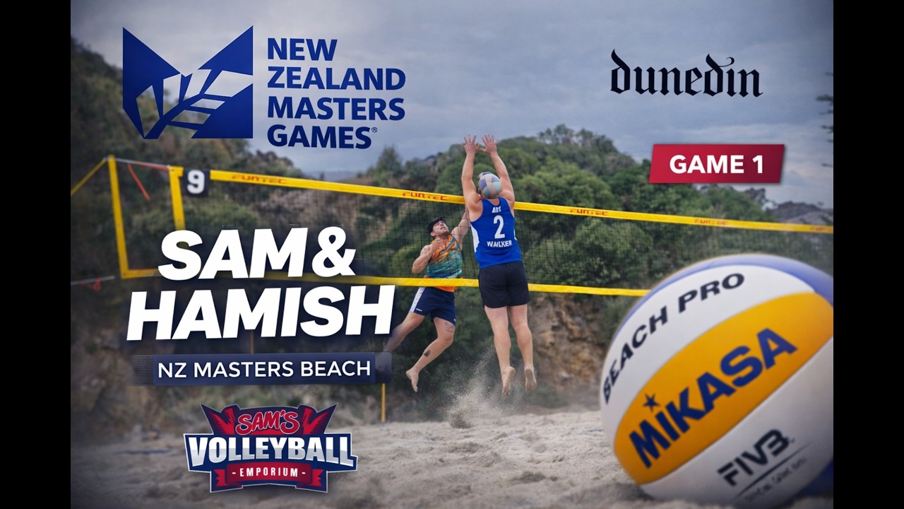 Sam & Hamish vs Takahasi/Hamilton | NZ Masters Beach Volleyball | 2nd Feb 2026
