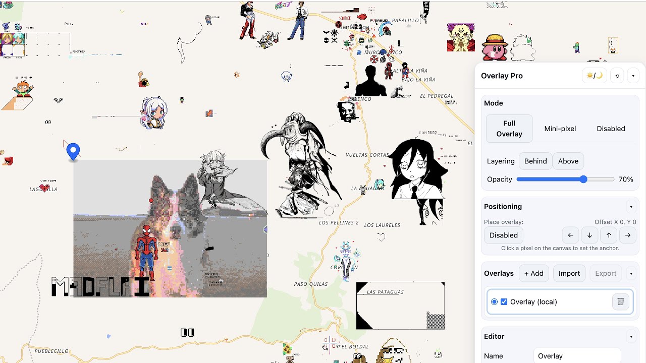 How to paste any image on wplace.live by use wplace overlay pro