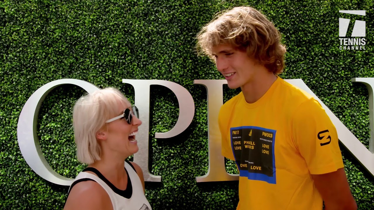 #GameSetMattek Alexander Zverev 2017 US Open Media Day