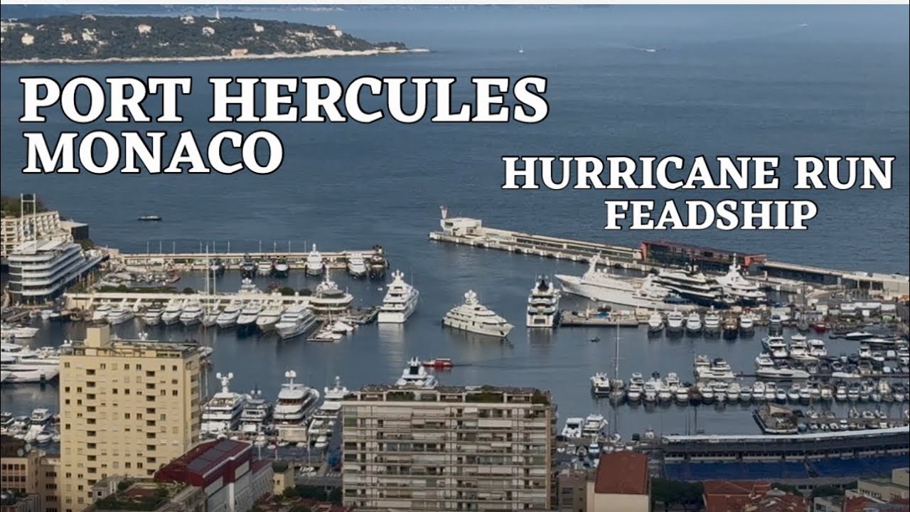 Feadship HURRICANE RUN Superyacht & PORT HERCULES MONACO
