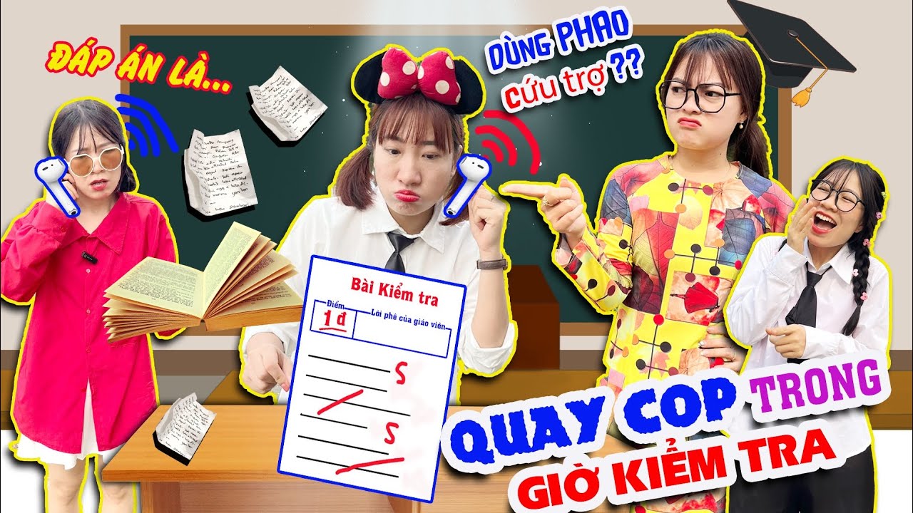 Học Sinh Quay Cóp Trong Giờ Kiểm Tra Bị Phát Hiện - Lớp Học Vui Vẻ | Tuyết Tuyết TV