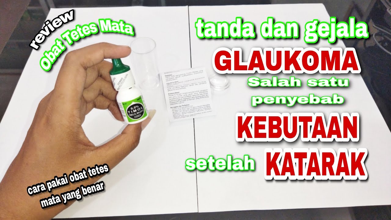 Obat Tetes mata cendo Timol untuk Glaukoma | cara pakai obat tetes mata yang benar