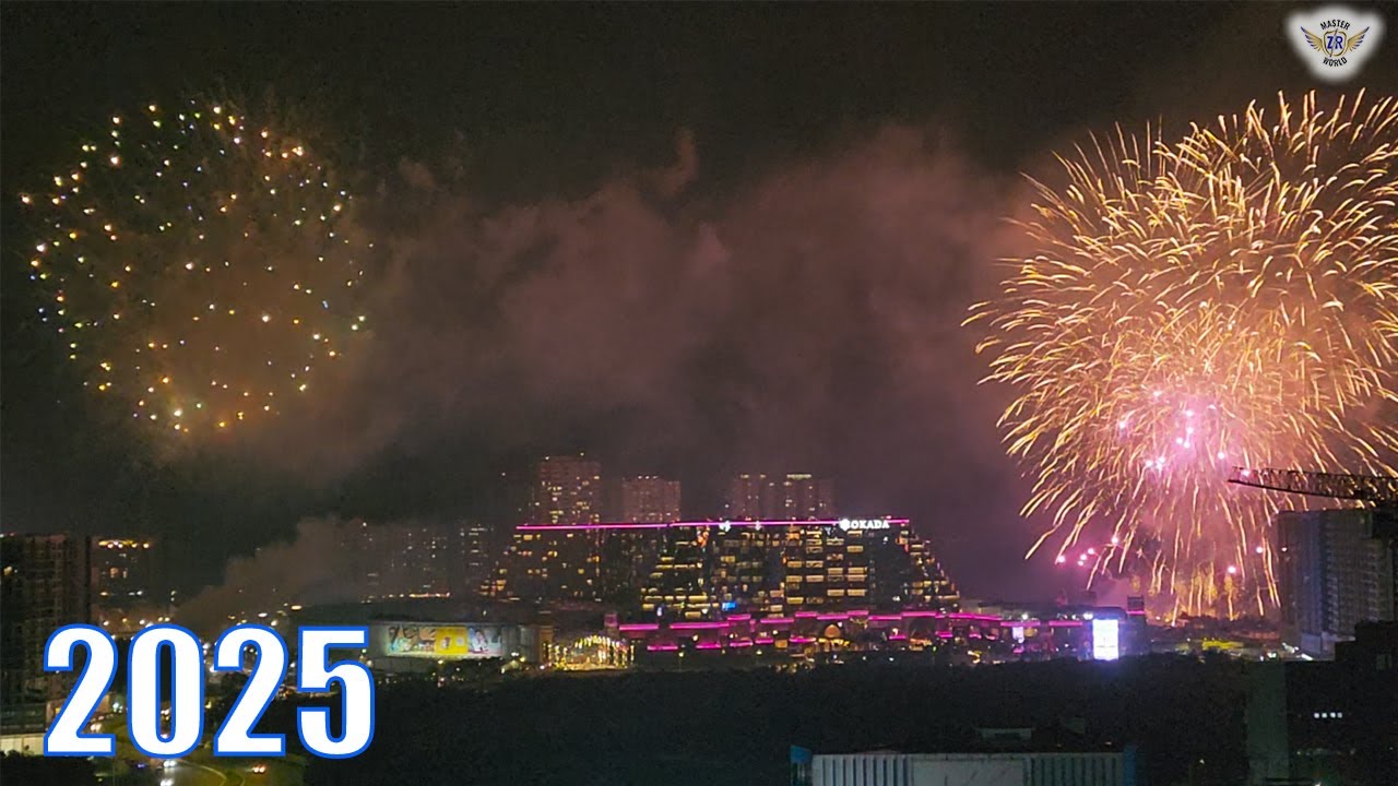 Spectacular Fireworks Display at Okada, Manila: Welcoming the New Year in Style!