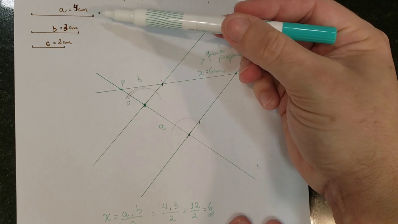 Desenho Geométrico - Construções de Tales - A Quarta Proporcional (RAFA#127)