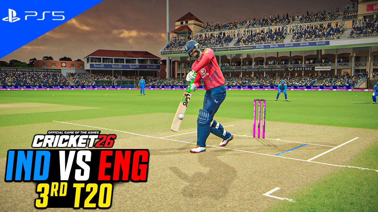 India vs England 3rd T20 - High Scoring Match 😍🔥 | Cricket 26 PS5 (4K60)