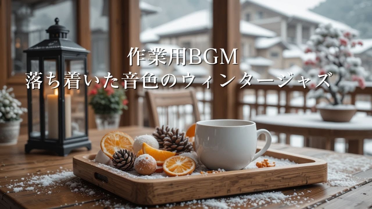【作業用BGM】落ち着いた音色のウィンタージャズ｜集中が続く静かな冬カフェBGM ❄️☕Winter Jazz for Deep Productivity