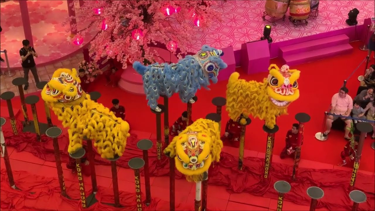 18 Jan 2025 Thrilling Barongsai Lion Dance Imlek CNY Emporium Pluit Mall Jakarta Indonesia