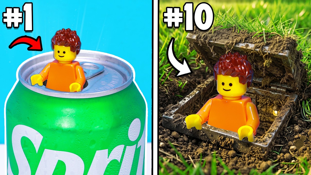 Я построил СЕКРЕТНЫЕ базы из LEGO, которые вы никогда не найдете!