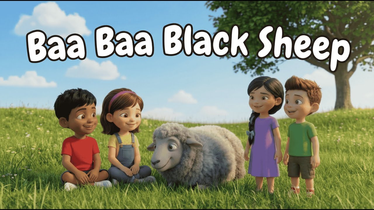 Baa Baa Black Sheep: Gentle Nursery Rhyme for Toddlers & Kids
