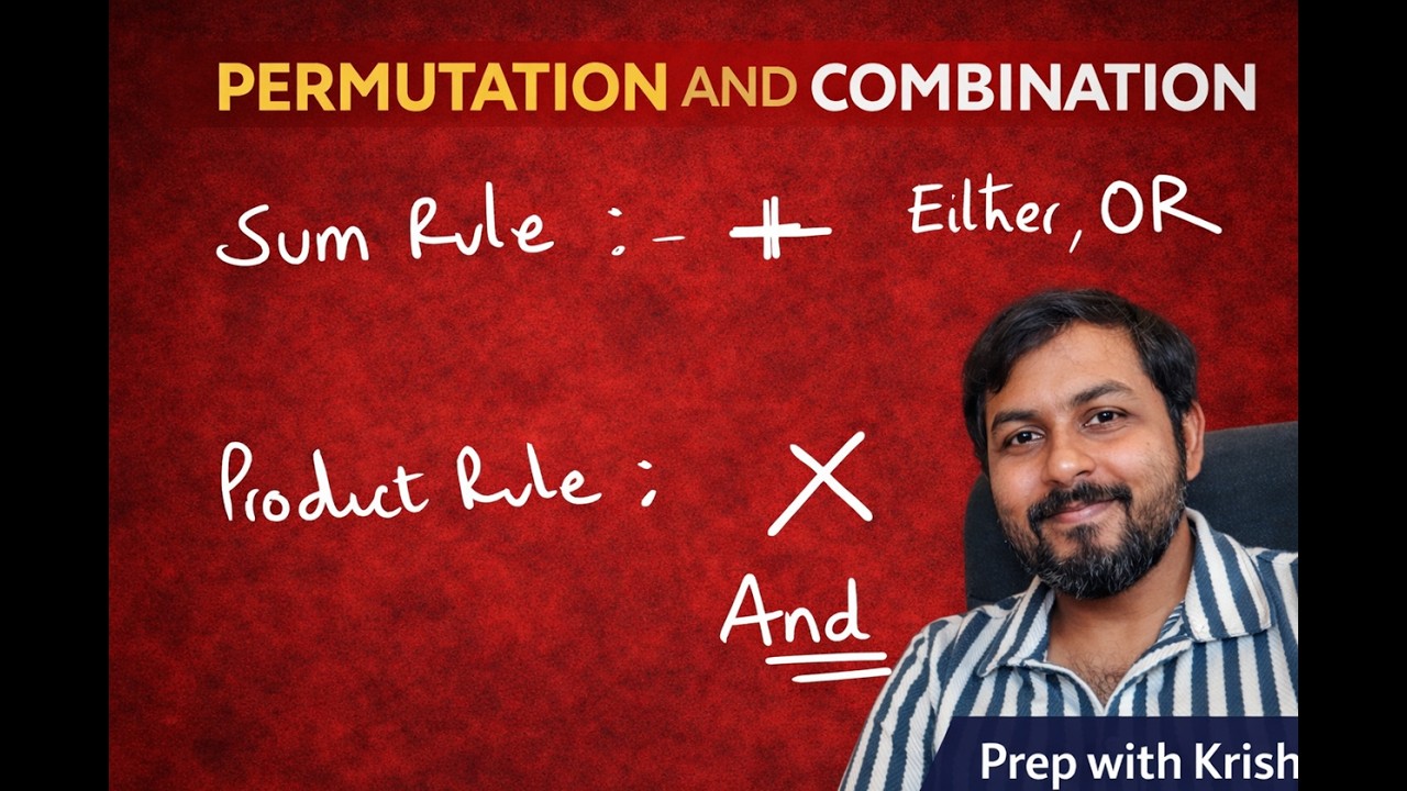Permutation & Combinations - Sum Rule, Product Rule | CAT | CMAT | ICET | XAT | GMAT | IPMAT