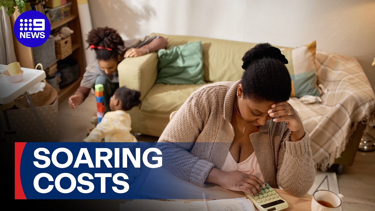 Rising child costs spark crisis for parents | 9 News Australia