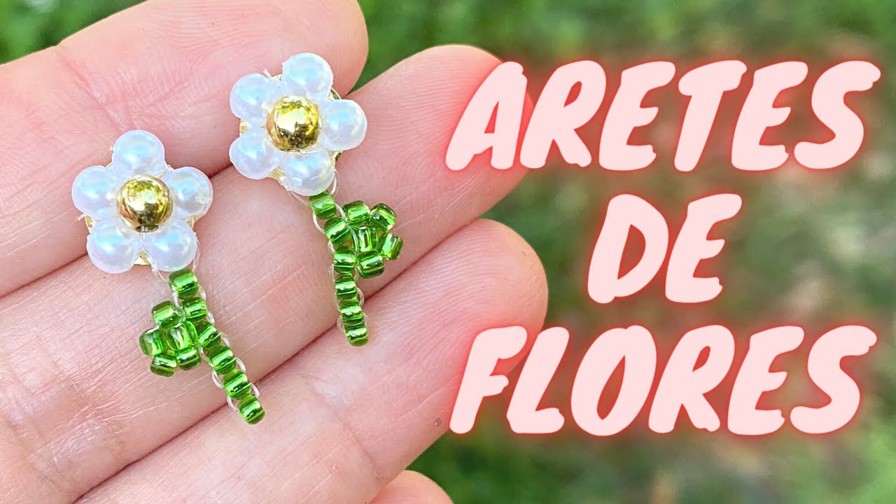 🌺Como hacer ARETES de MOSTACILLA🌺