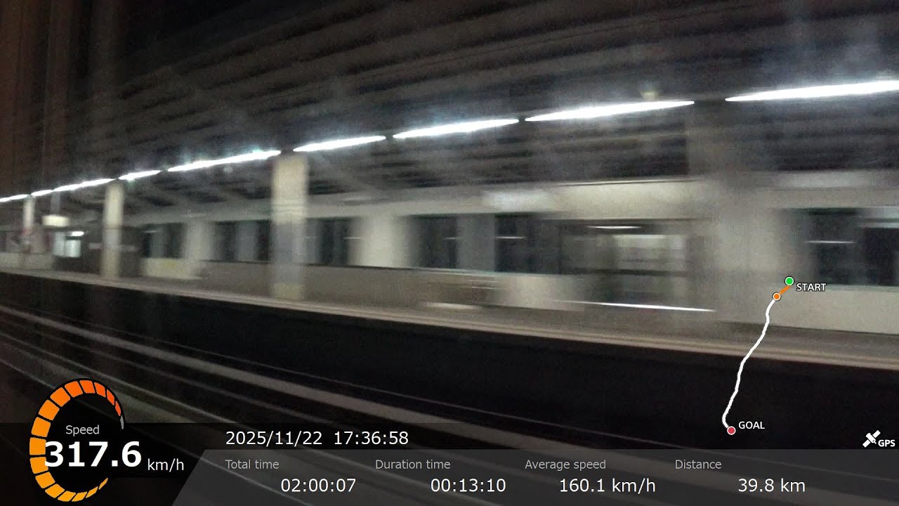 【車窓】やまびこ152号東京行　東北新幹線　仙台～東京