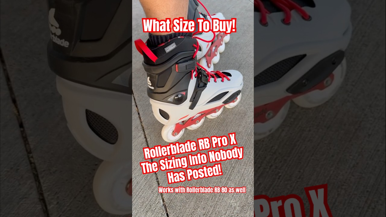Rollerblade RB Pro X Urban Inline Skates! The Sizing Info You Needed