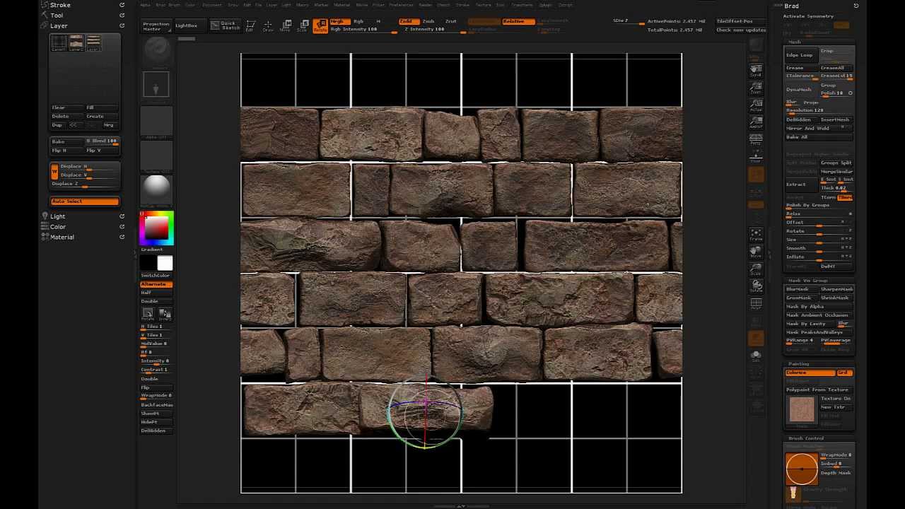 ZBrush Tileable Textures 01 - 2.5D Workflow