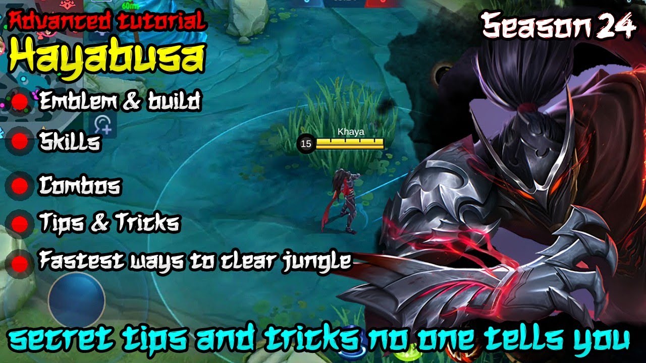 HAYABUSA ADVANCED TUTORIAL SEASON 24 | EVERYTHING YOU EVER NEED TO KNOW - MLBB