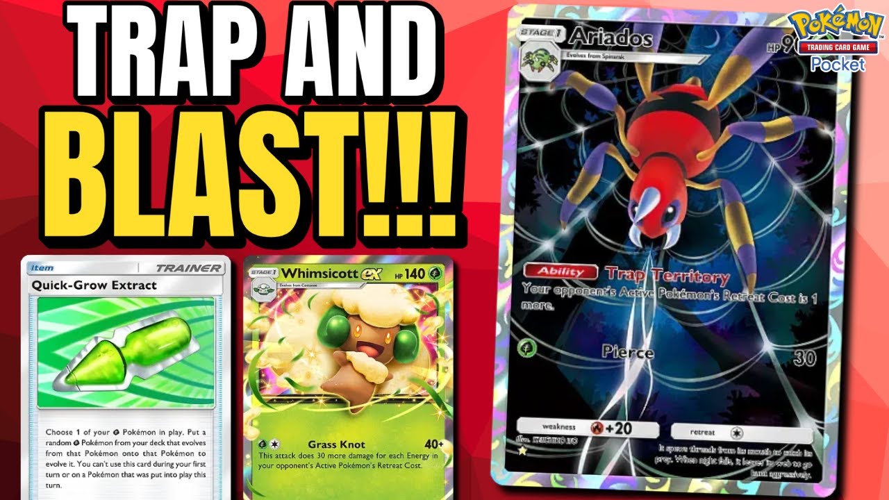 This NEW Crimson Blaze deck makes Whimsicott A BEAST! | Pokemon Pocket