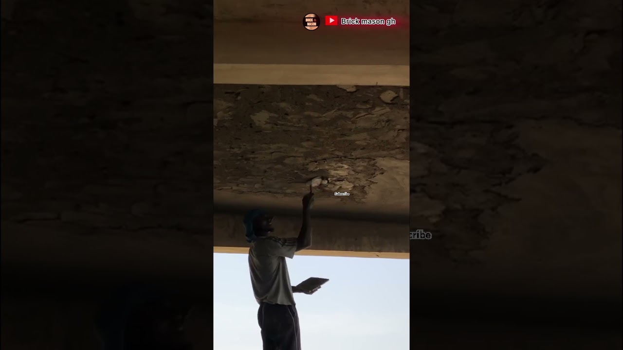 Amazing ceiling Plastering techniquesStep by Step Africa Ghana 🇬🇭 #construction #ghanagovernmentb