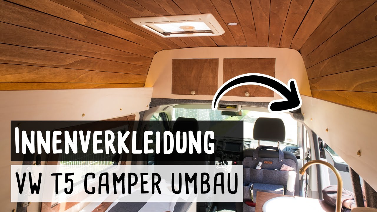 VW T5 CAMPER AUSBAU | Übergang zum Hochdach verkleiden mit versteckter Beleuchtung | Charlie Busmann