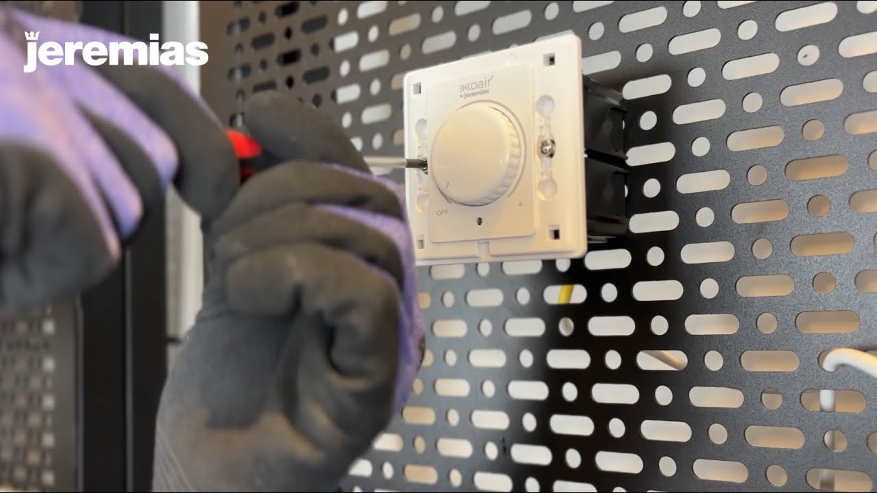 Instalación del mando regulador de velocidad del extractor Jet Slim EC | Ekkoair by Jeremias