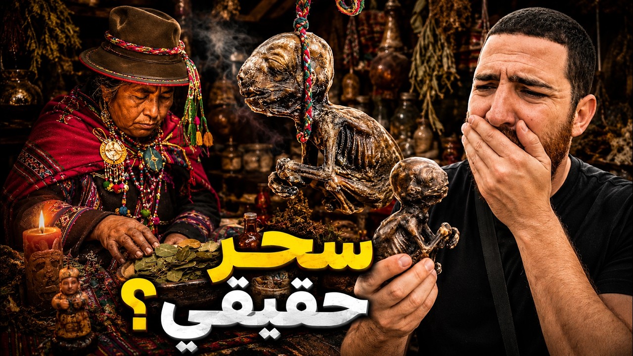 يوم داخل أخـ ـطر سوق لسحر و شعوذة في العالم 🇧🇴تباع فيه أشياء غريبة 😱#هشام_يسافر #بوليفيا