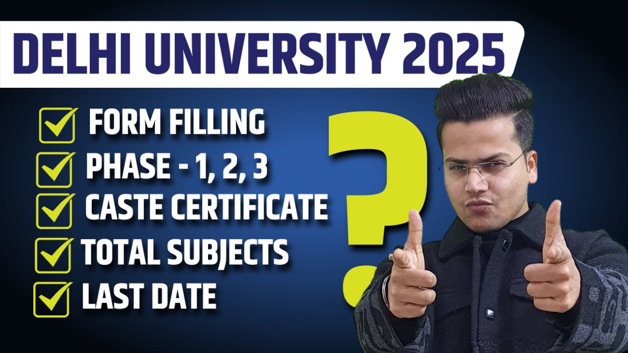 Delhi University Form Filling  | CSAS Phase 1 | Complete Information | All your Queries are Solved 👍