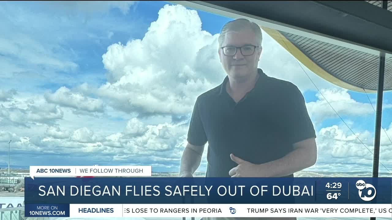 San Diegan escapes Dubai amid Iranian drone attacks, missile alerts