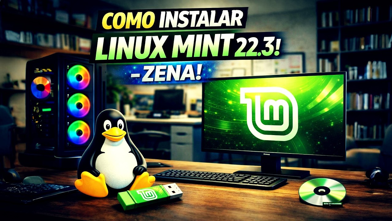 🖥️🐧 LINUX MINT 22.3 ZENA - COMO INSTALAR DO ZERO (AULA COMPLETA) ✅