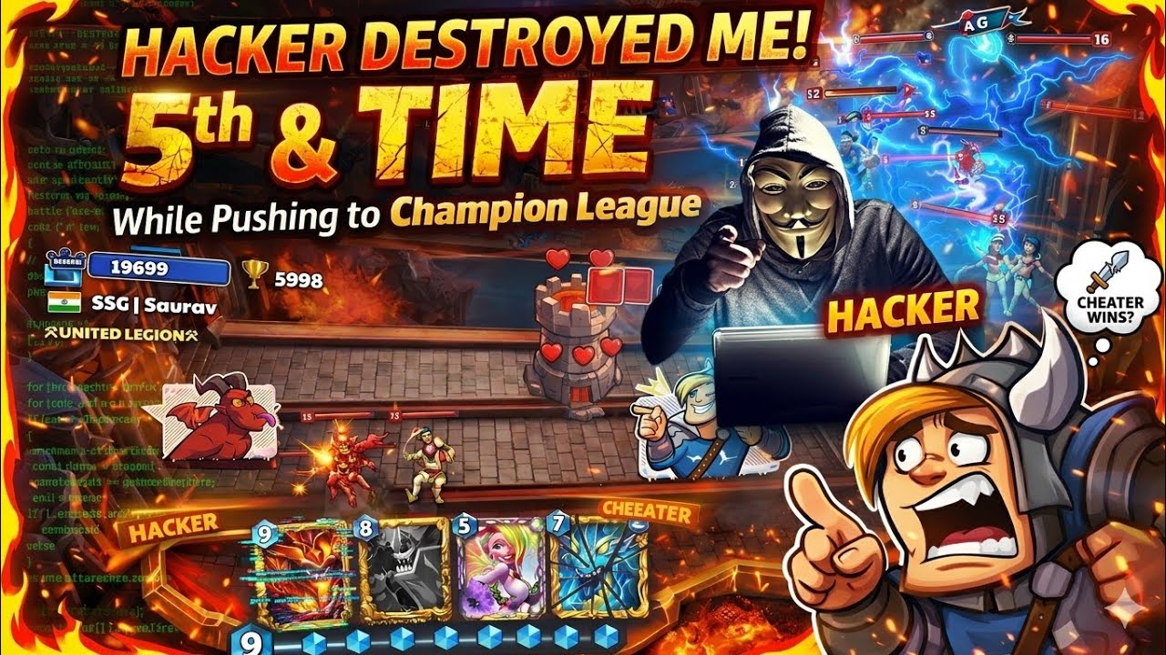 Facing Hackers Again! 😡 5th Time While Pushing to Champion League | Castle Crush