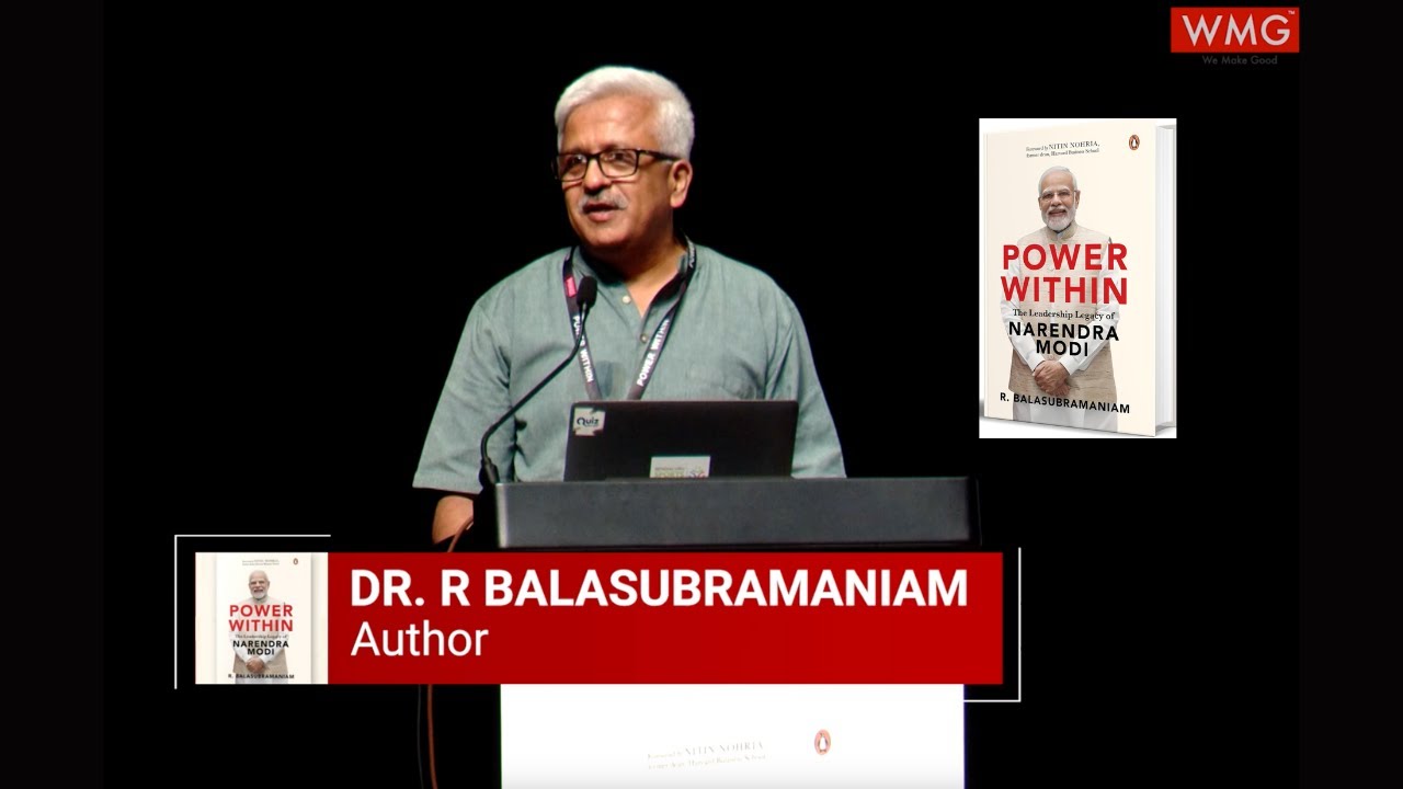 Bengaluru book launch: Dr. Balasubramaniam's 'Power Within: The leadership legacy of Narendra Modi'.