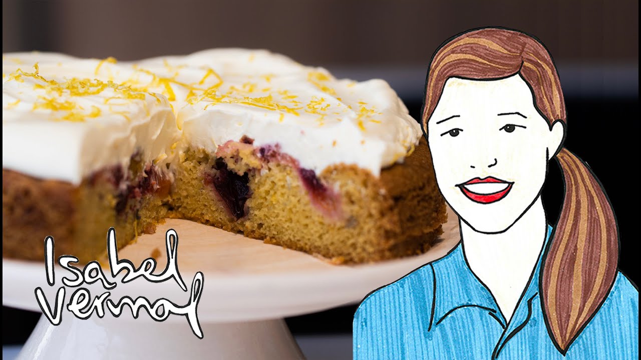 Torta húmeda de ciruelas