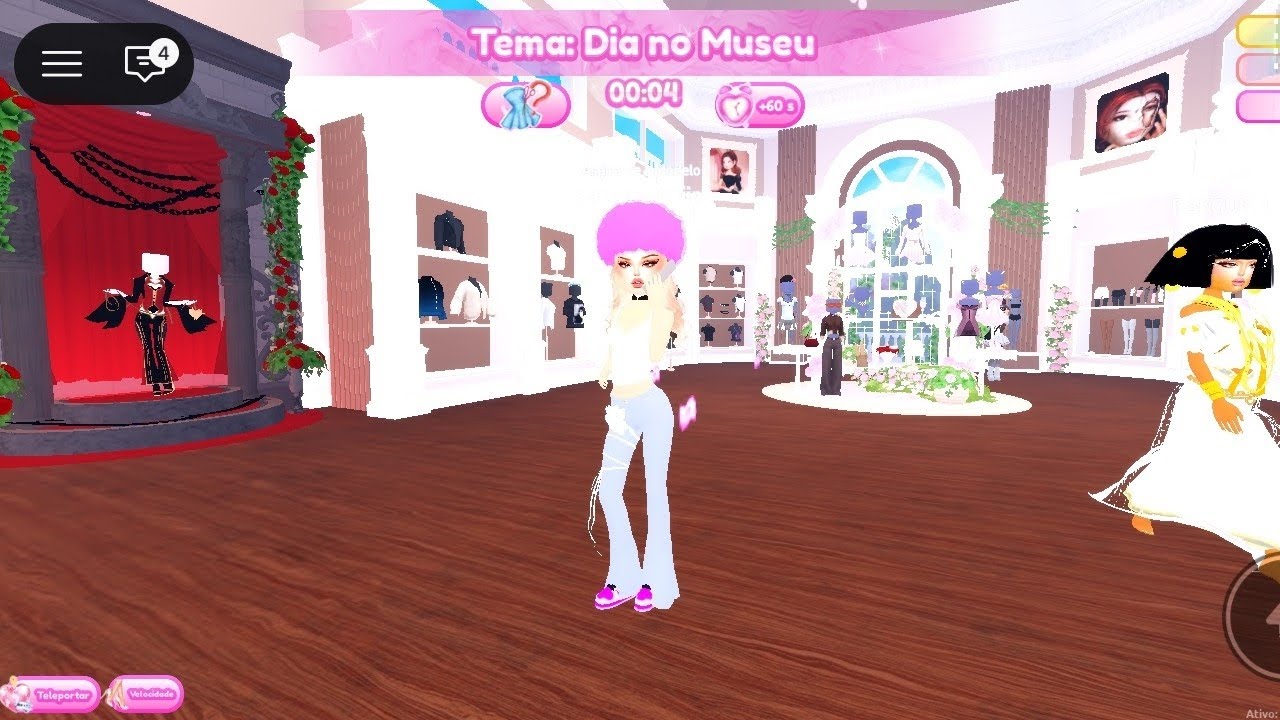 Jogando Roblox  ( vestir para impressionar)