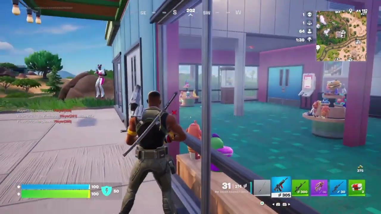 Balloon landing  Fortnite - Nightly-shadow20
