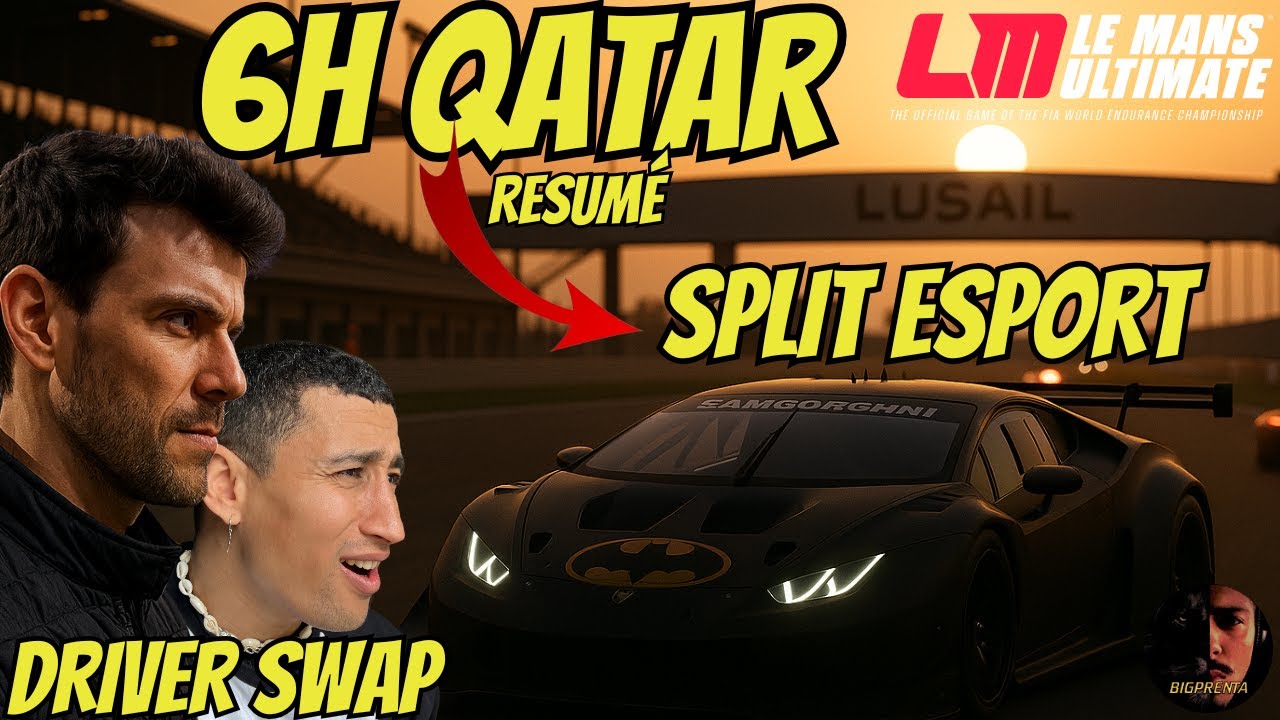 La première ENDURANCE DRIVER SWAP sur Le Mans Ultimate (6h of QATAR) avec un Pilote PRO IRL GT3