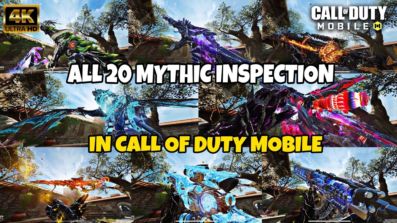 All Mythic weapon Inspection And Reload with Ultra HD Graphics | COD Mobile | CODM