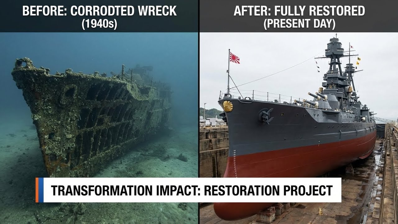 PHOENIX Restoration — Sunken Imperial Japanese Battleship 85 Years Under Sea to Legend