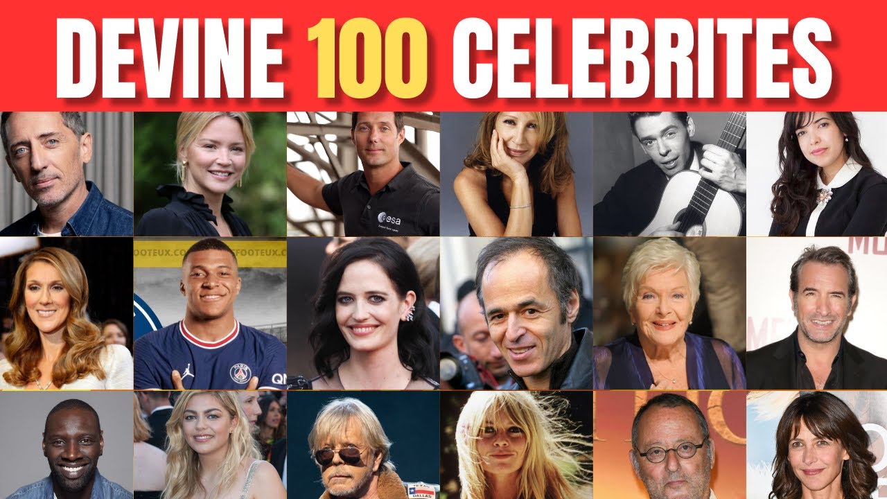 Devine 100 Célébrités Françaises 🌟 En 3 Secondes ! ⏳😱