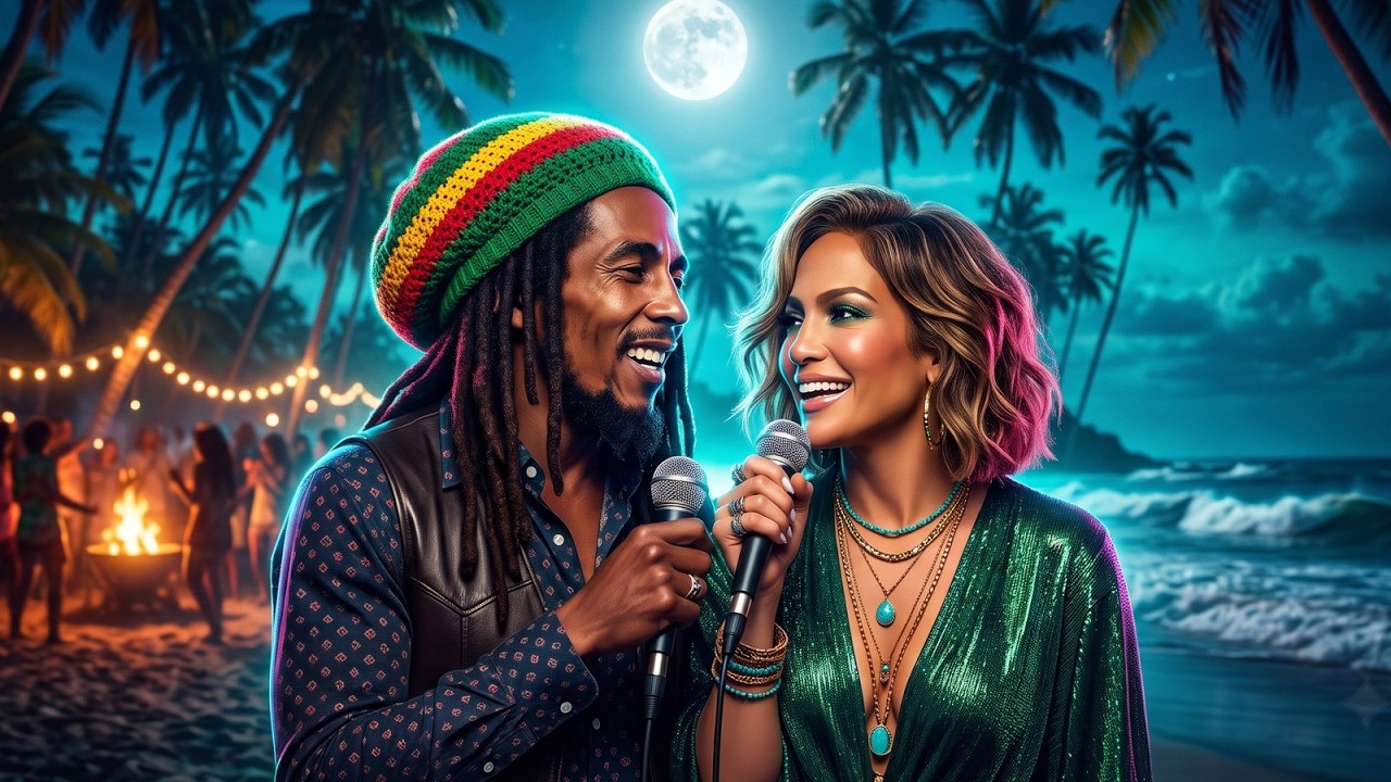 Bob Marley & Jennifer Lopez - Sky Rhythm ✨ Midnight Reggae Groove Mix 2026