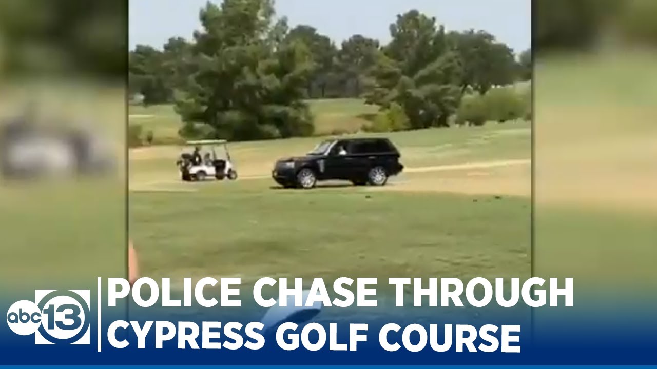 Texas police chase: Range Rover suspects arrested in swim trunks after blowing through golf course