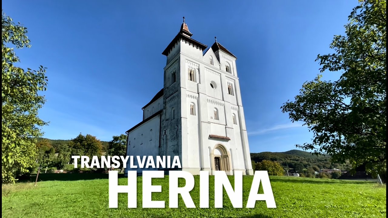 The Evangelical Church of Herina, the most beautiful Romanesque Church of Transylvania,