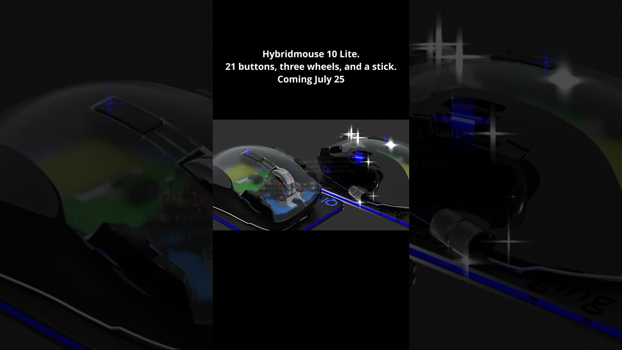 Two mice in one &mdash; 26-button hybrid for Blender and CAD