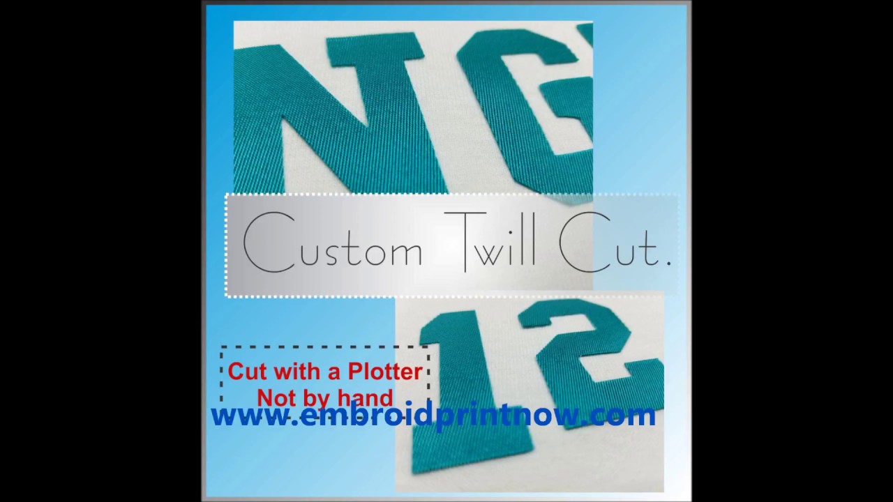 Tackle Twill Name and Numbers DIY For Sale 612 825 0813 Embroid Print Now